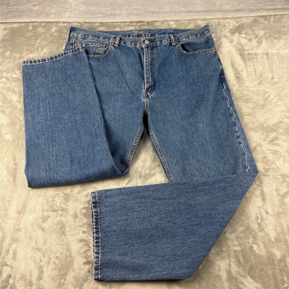 Levi's 505 Regular Fit Jeans Mens 42x30 Blue Straight Leg Denim EUC